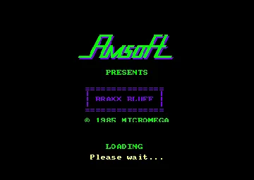 Braxx Bluff (UK) (1985) screen shot title